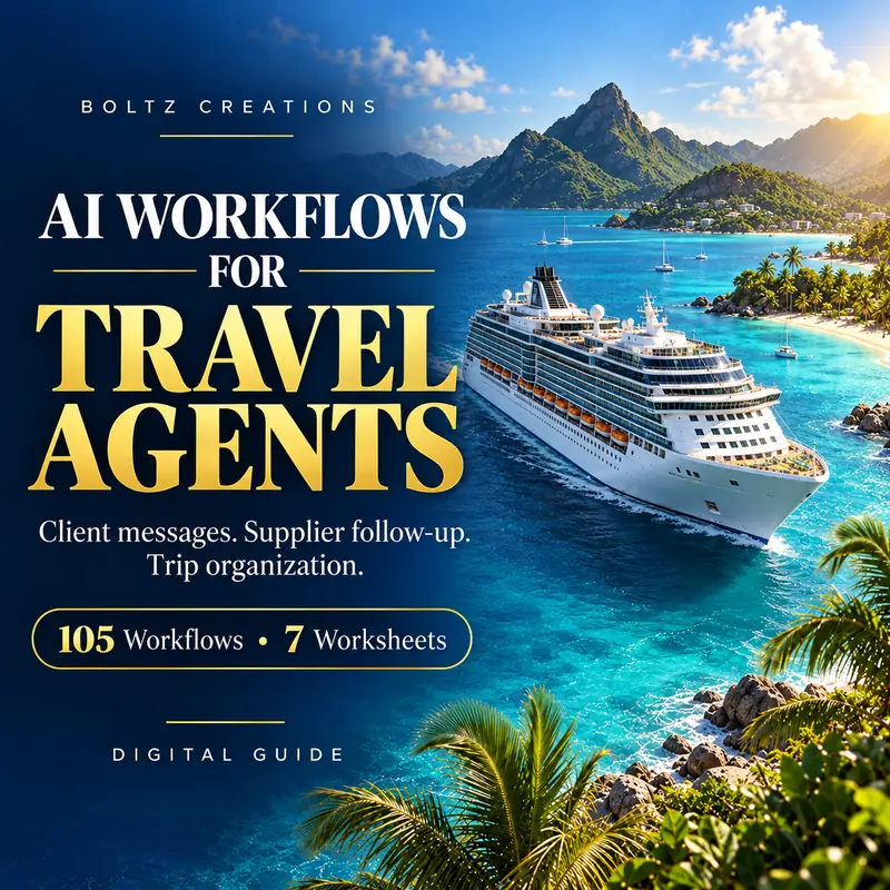 The AI Workflow System for Travel Agents cover